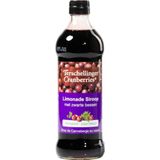 Terschellinger Cranberry-zwarte bes siroop bio 6 x 500ml