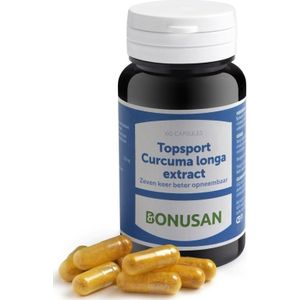 Bonusan Topsport curcuma longa extract 60 vegetarische capsules