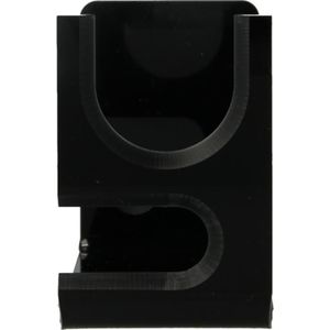 Rasura Scheerkwast- en Meshouder Acryl Zwart