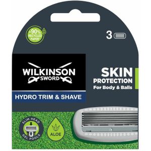 Wilkinson Hydro trim & shave skin body & balls mesjes 3 Stuks