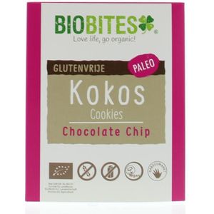 Biobites Kokosbites chocolate chip glutenvrij bio 65g