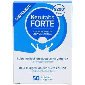 Kerutabs - Lactase Enzym Forte - 9200 FCC Tabletten - 50 stuks