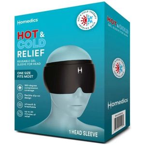 HoMedics - Hot & Cold Relief Gel Hoofdband - Zacht - Hydrogel - Warmte- en Koudetherapie
