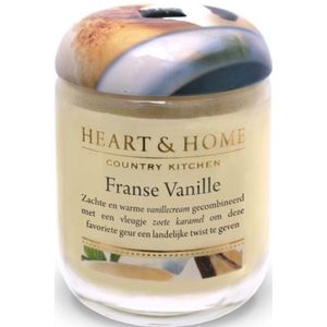 Heart & Home Middelgrote geurkaars - franse vanille 1st