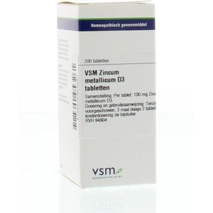 VSM Zincum metallicum d3 200tab