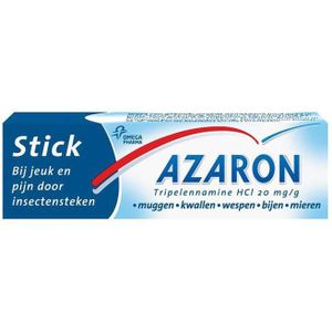 Azaron Stick - Tegen jeuk en pijn door insectensteken, zoals bijen, mieren en door de processierups