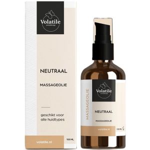Volatile Massageolie neutral glas met pomp 100ml