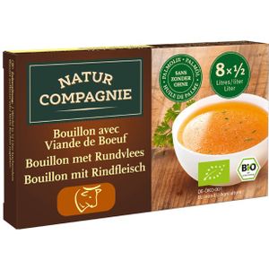 Natur Compagnie Bouillon met rundvlees suikervrij 12 x 8 stuks