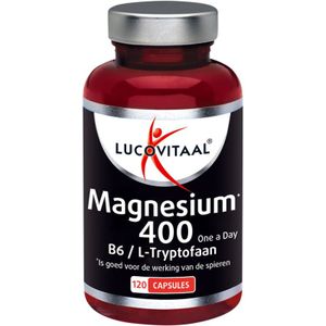 Lucovitaal Magnesium 400mg l-tryptofaan 120 capsules