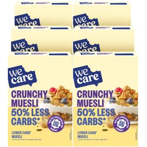 WeCare Lower carb crunchy muesli 6x325gr