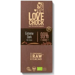Lovechock Extreme dark 99% cacao 8 x 70 Gram