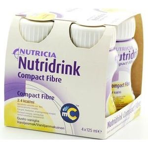 Nutridrink Compact fibre vanille 4x125ml
