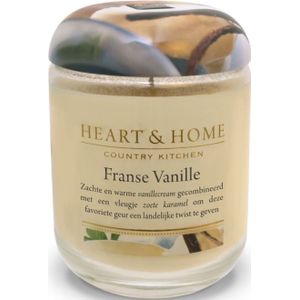 Heart & Home Grote geurkaars - franse vanille 1st