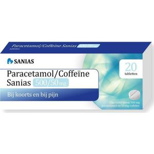Sanias Paracetamol coffeine 500/50 mg 20 tabletten