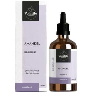 Volatile Amandel basisolie glazen fles 100ml