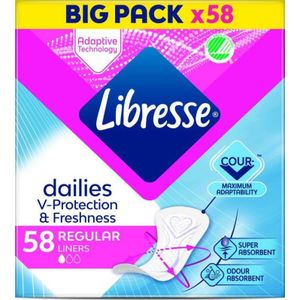 Libresse - Dailies V-Protection Regular - Inlegkruisjes