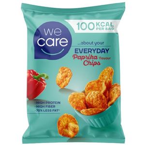 WeCare Chips snack paprika 8 x 25g