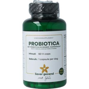Liever Gezond Probiotica met prebiotica gember 60vc