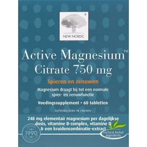 New Nordic - Active Magnesium Citrate - Tabletten - 750mg
