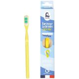 Lamazuna - Tandenborstel - Medium - Mimosa Geel - 1 Stuk