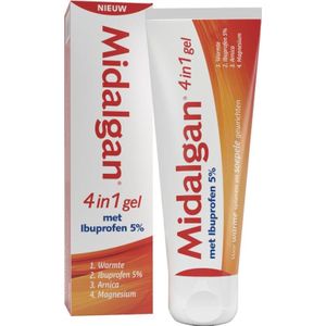 Midalgan 4 in 1 gel met 5% ibuprofen 100 Gram