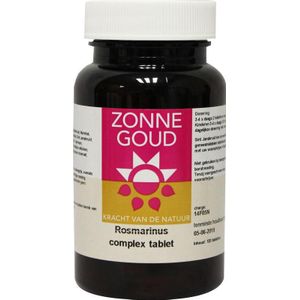 Zonnegoud - Rosmarinus Complex - Kruidenpreparaat - 90 Tabletten - Bevat Zoethout