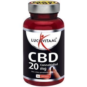 Lucovitaal Cbd cannabidiol 20mg 180 capsules