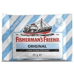 Fishermansfriend Original blauw-wit suikervrij 24 x 1 stuk