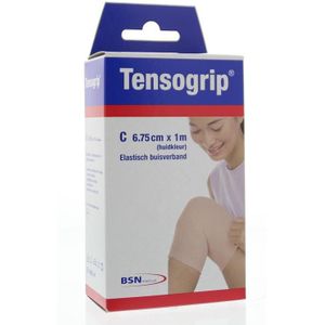 Tensogrip - C - Buisverband - Wit - 1m x 6,75cm, 81% Katoen, Ademend, Herbruikbaar