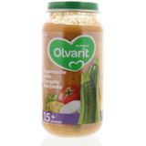 Olvarit 5m09 vegetarische pasta courgette mozzarella 6 x 250g