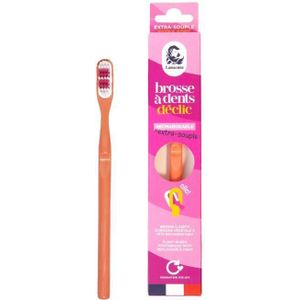 Lamazuna - Tandenborstel - Extra Zacht - Koraal - 1 Stuk