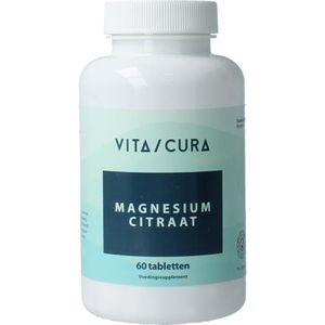 Vitacura - Magnesiumcitraat - Mineralenpreparaat - 400mg - 60 Tabletten