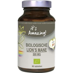 It's Amazing - Biologische Lion's Mane - Voedingssupplement - 60 Tabletten