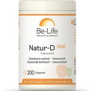Natur D 3000 - Pot Caps - 200 stuks - Vitamine D