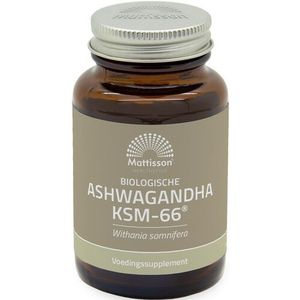 Mattisson Biologische ashwagandha ksm-66 bio 60 Capsules