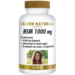Golden Naturals Msm 1000mg 120 Tablettten