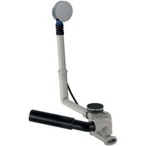 Geberit Toebehoren - Afvoer- en overloopgarnituur, lengte 260 mm, afbouwset, chroom 150.520.21.6