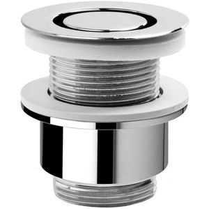 Sapho Omp Tea accessoires - Niet-afsluitbare rond afvoerplug voor 1 1/4 ", wastafels zonder overloop, chroom 147.545.5