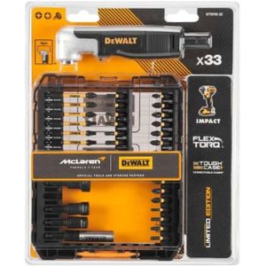 DeWALT Toebehoren - 33-delige bitset met haakse adapter, McLaren DT70782