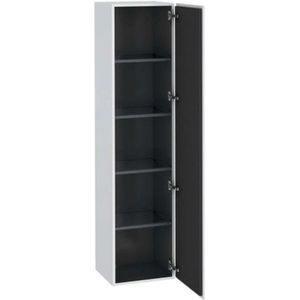 Duravit L-Cube - Hoge kast 176x40x36 cm, scharnieren rechts, wit mat LC1180R1818