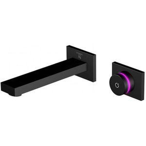 Steinberg iFlow - Elektronische inbouw wastafelkraan met thermostaat, 2-gats installatie, mat zwart 390 1816 S