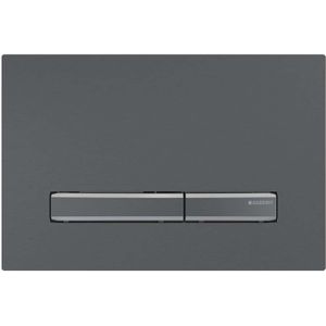 Geberit Sigma50 - Bedieningsplaat, easy to clean, geborsteld zwart chroom 115.671.QD.2