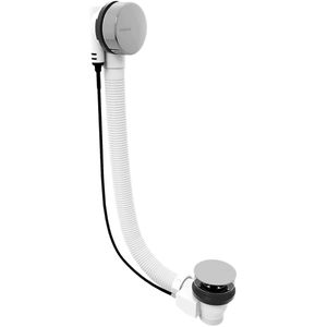 Polysan Toebehoren - Badafvoer- en overloopset, lengte 60 cm, chroom 71850