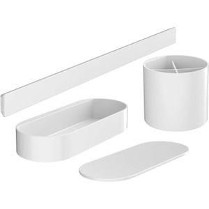 Hansgrohe WallStoris - Badkamer accessoireset, mat wit 27968700