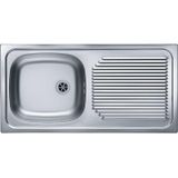Alveus Basic - Spoelbak, 86x44 cm, rvs 1008843