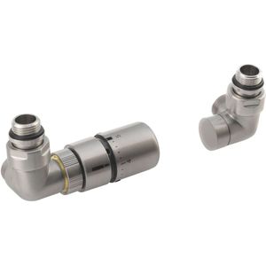 Sapho Corner - Aansluitset thermostatische ventiel, links, geborsteld RVS CP1511LS