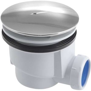 Aqualine Toebehoren - Afvoergarnituur voor douchebakken, diameter 90 mm, DN40, ABS/chroom PF408