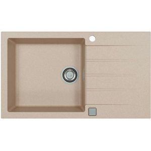Alveus Cadit - Granieten spoelbak 86x50 cm, met draaiknopbediening, terra 1132028