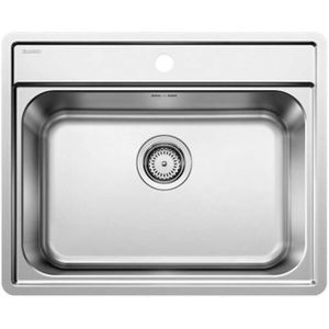Blanco Lemis 6 - Spoelbak, 62x50 cm, geborsteld rvs 525108
