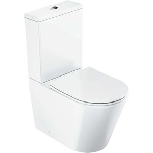 Ravak - Toilet-combi met SoftClose-zitting, vario waste, zijdelingse vulling, CleanOn, wit X01872